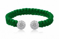 Brazalete Verde Cristales Preciosa